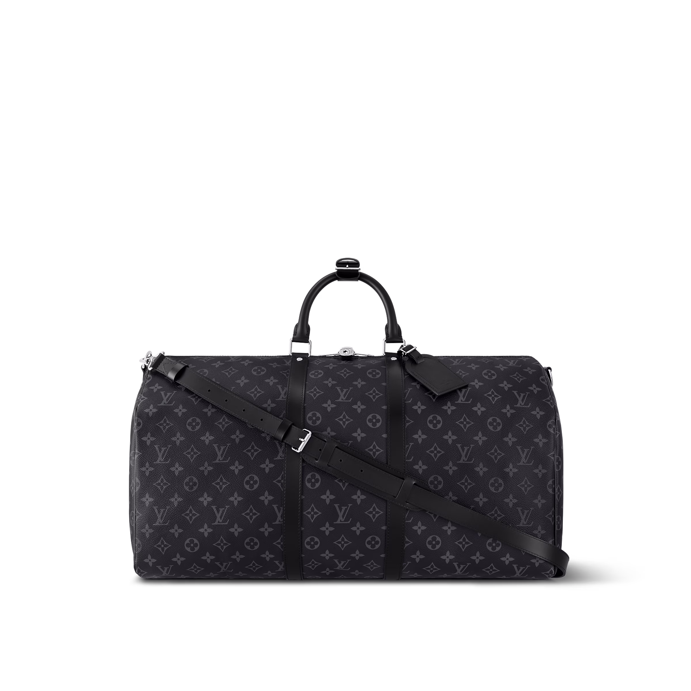 Copie de louis-vuitton-sac-keepall-bandoulière 55-monogram-eclipse-voyage--M40605_PM2_Front view